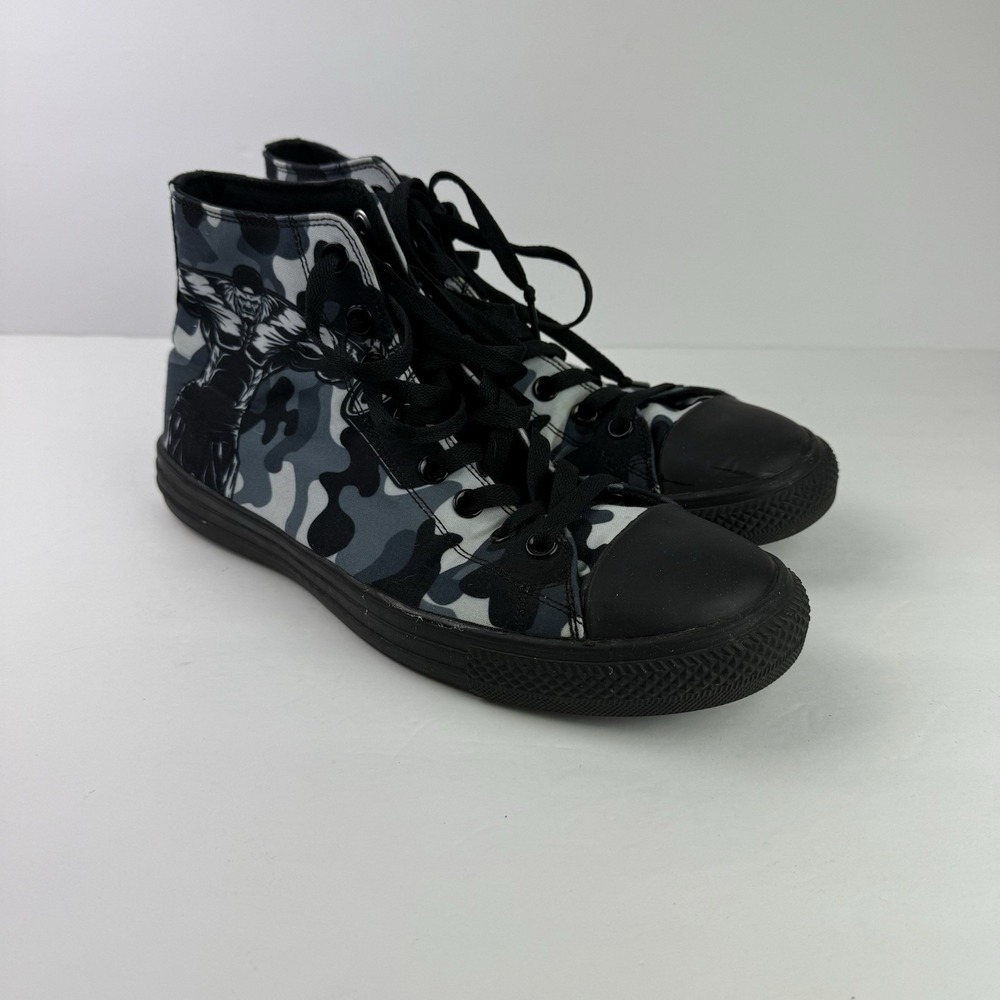 RAAD Shop Beast Mode On Black Camo High Top‎ Canvas Sneakers men 9.5 women 11